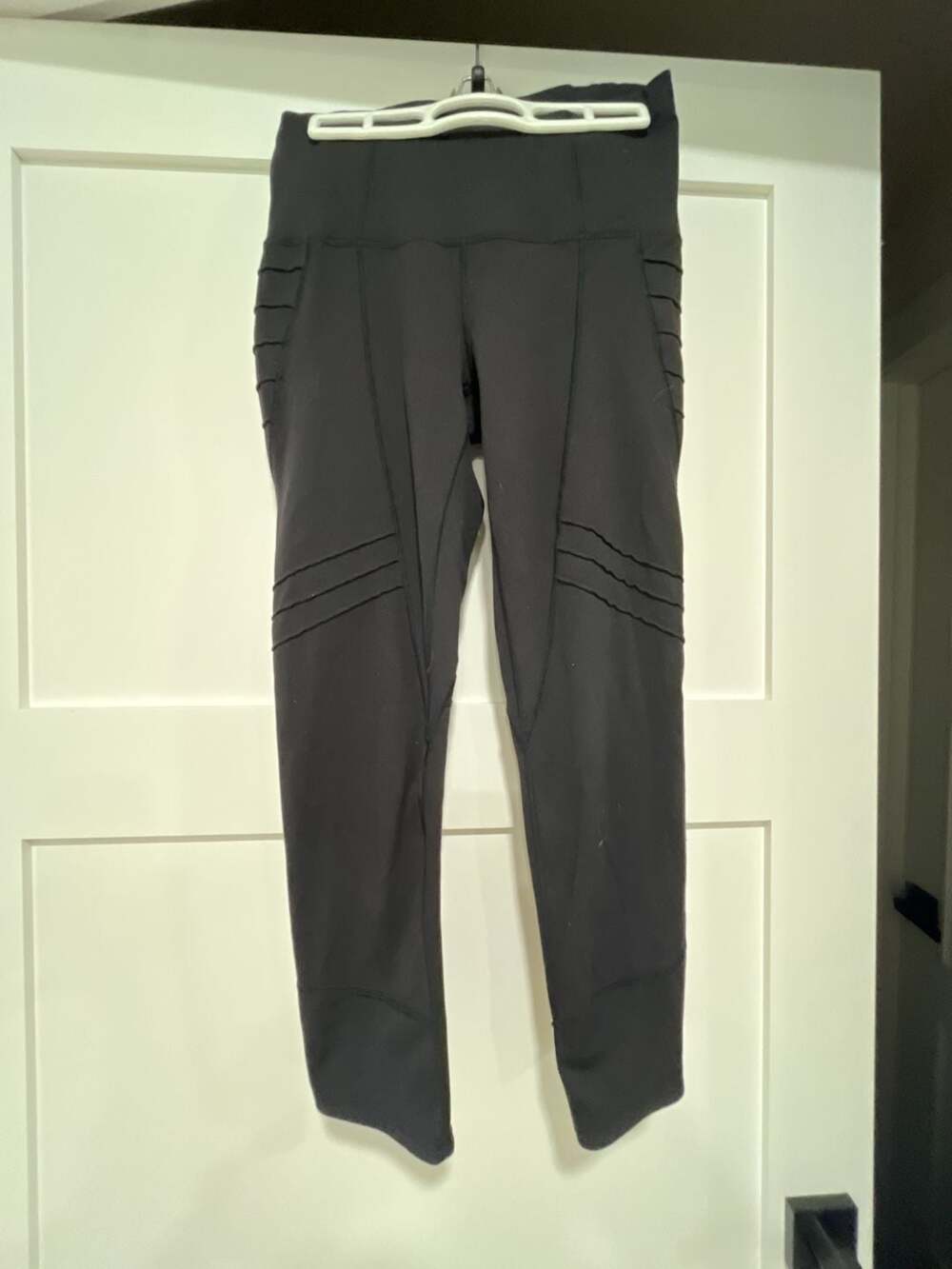 Oiselle Leggings Black Pocket Moto Athletic Pants